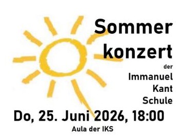 Sommerkonzert 25.06. – 18:00 Uhr – Aula